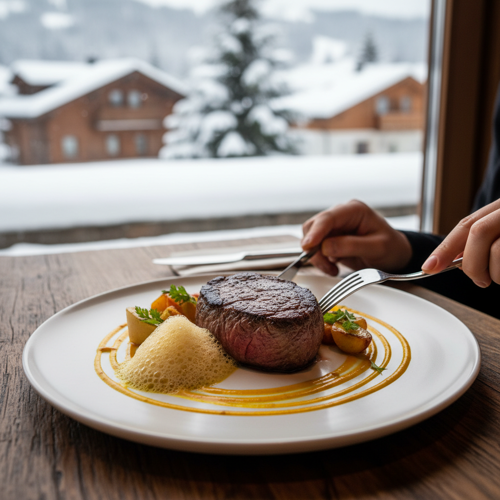 아름다운 플레이팅의 메인 디쉬