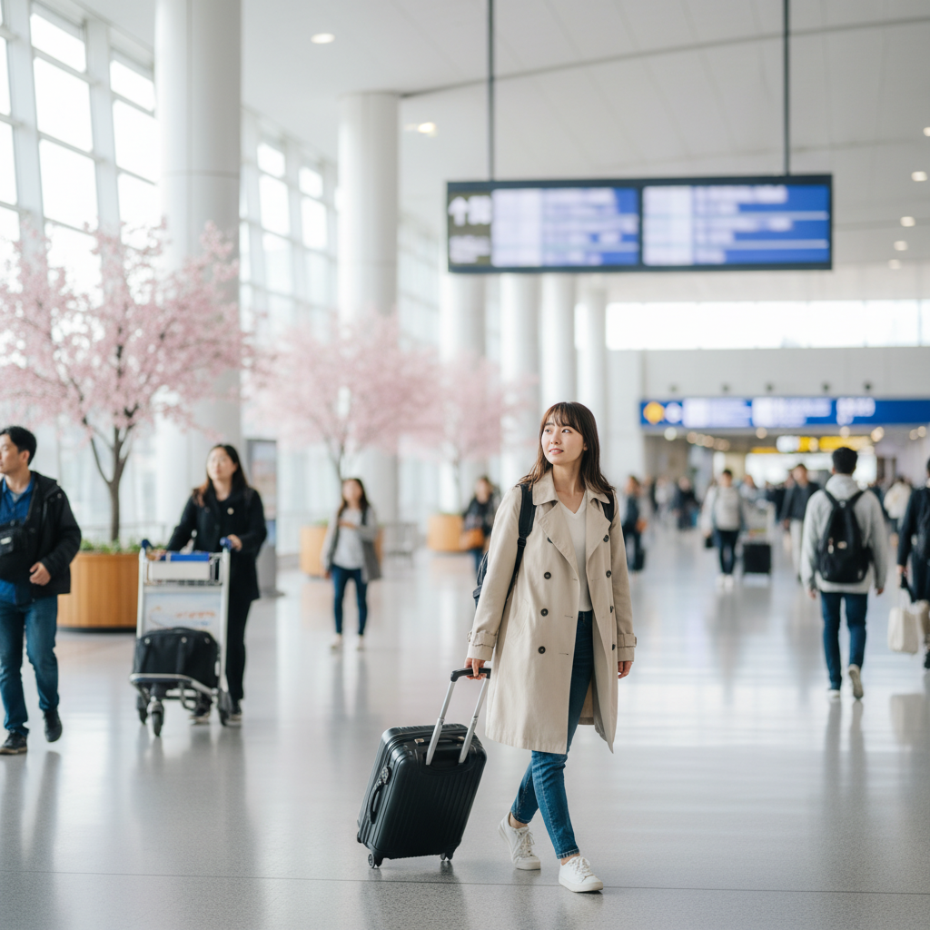 나리타 공항 도착