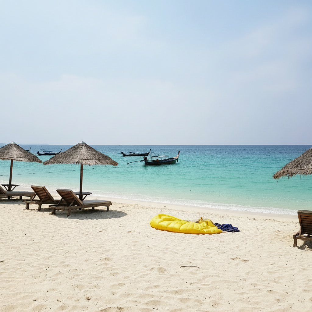 에메랄드 빛 파타야 산호섬 해변