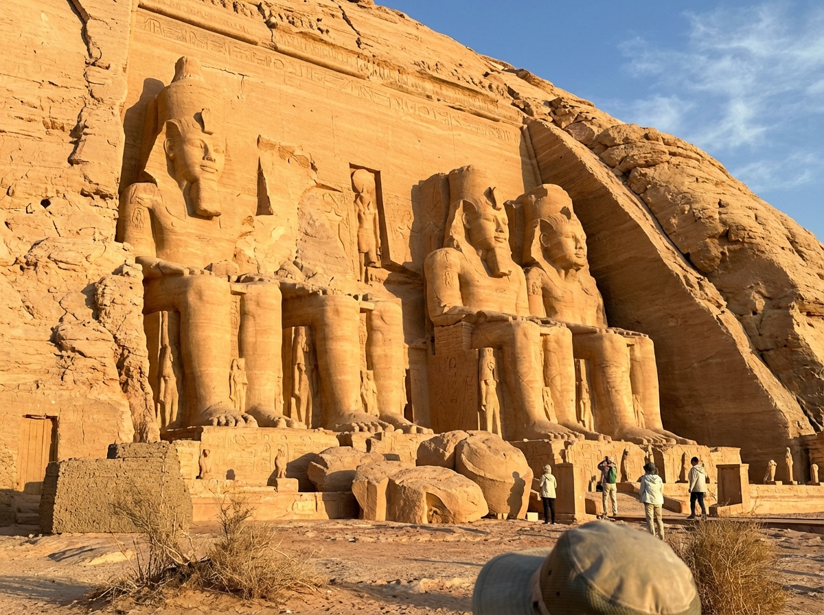 아부심벨 신전 앞 거대 석상