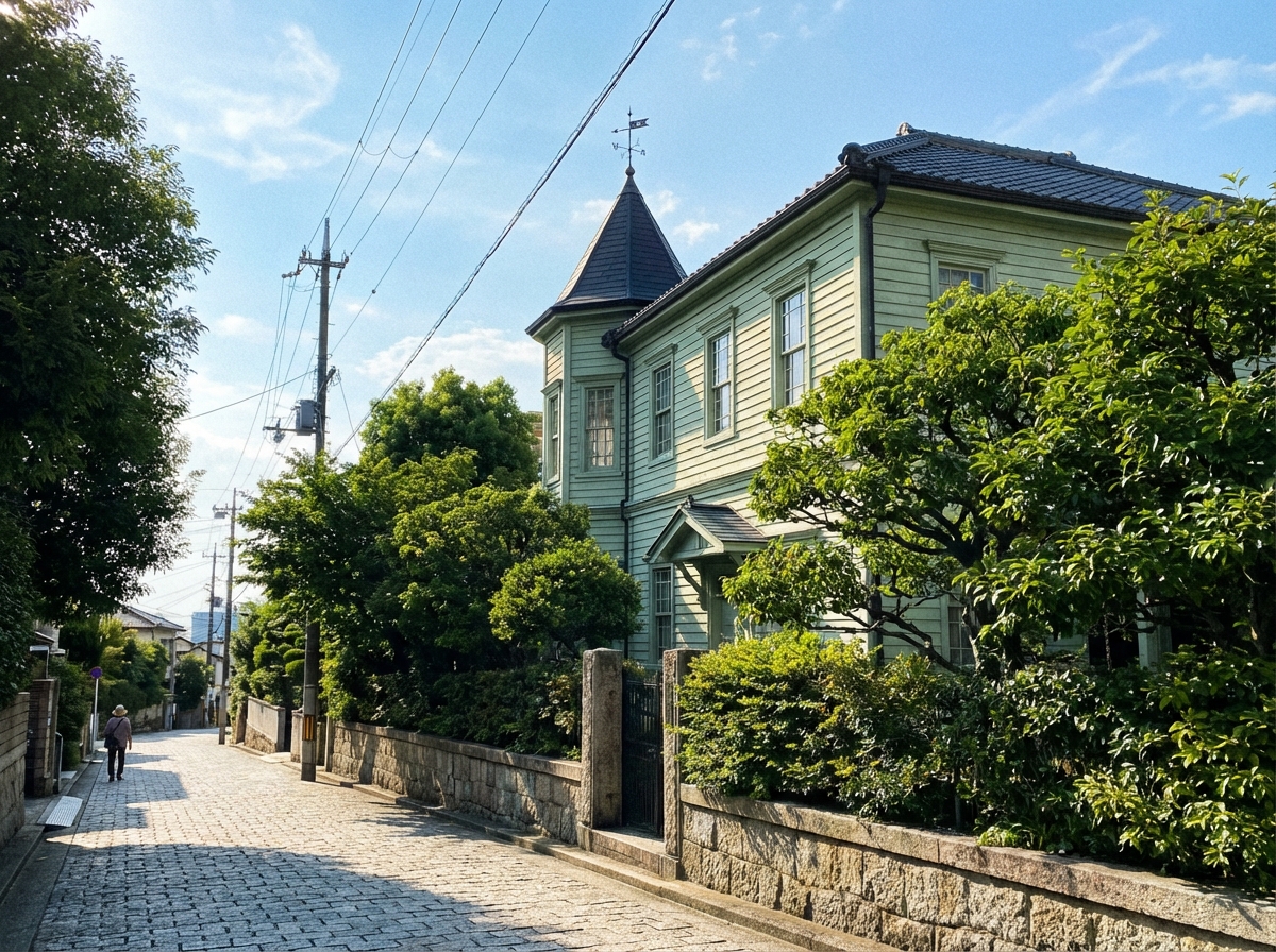 고베 기타노이진칸 거리의 서양식 건축물