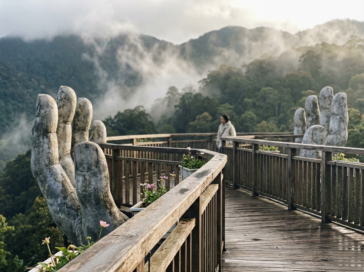 황금다리에서 본 풍경