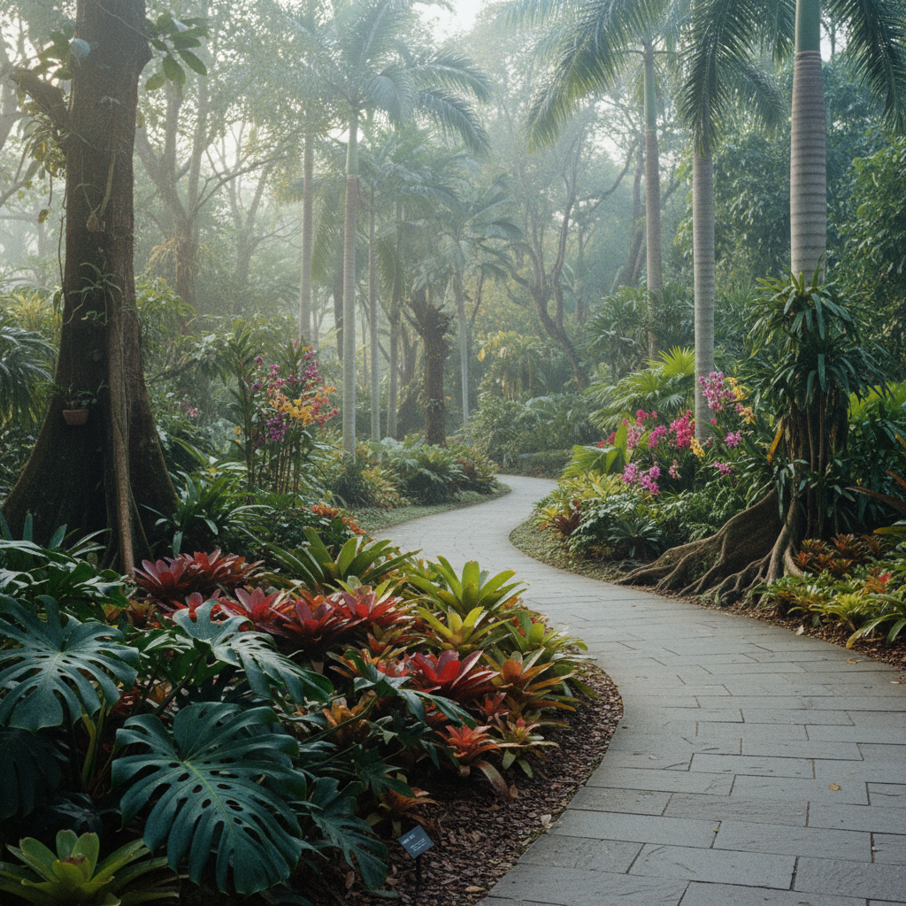 싱가포르 보타닉 가든 열대 식물들