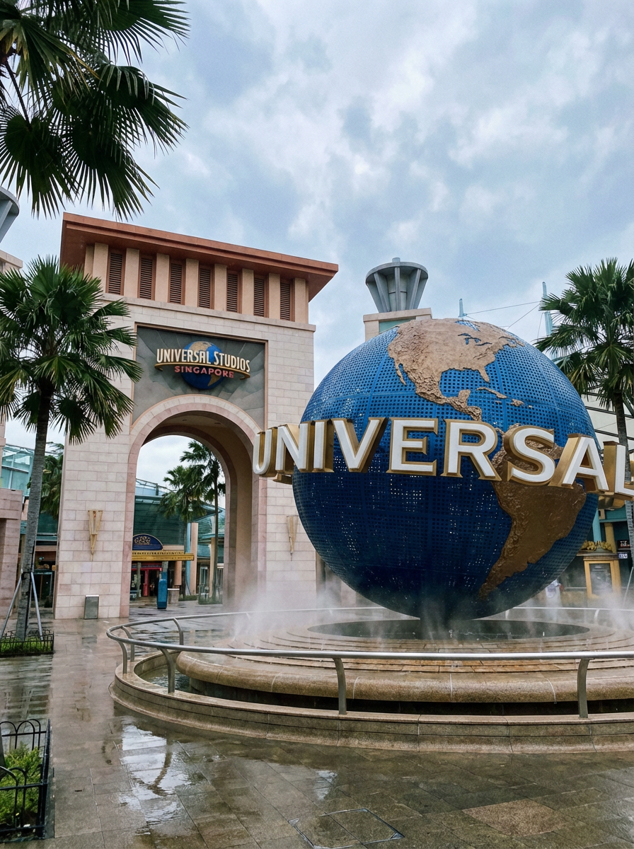 센토사 섬 유니버설 스튜디오 입구