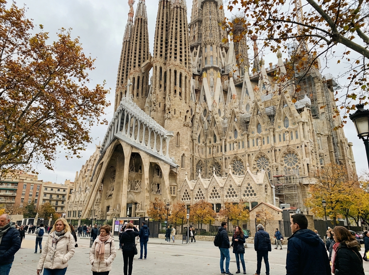 가우디 건축물 사그라다 파밀리아 외관