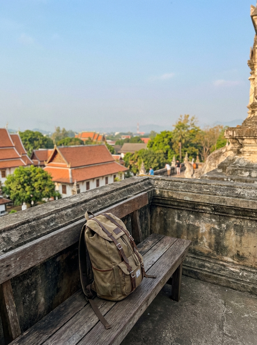 사원에서 내려다본 치앙마이 전경