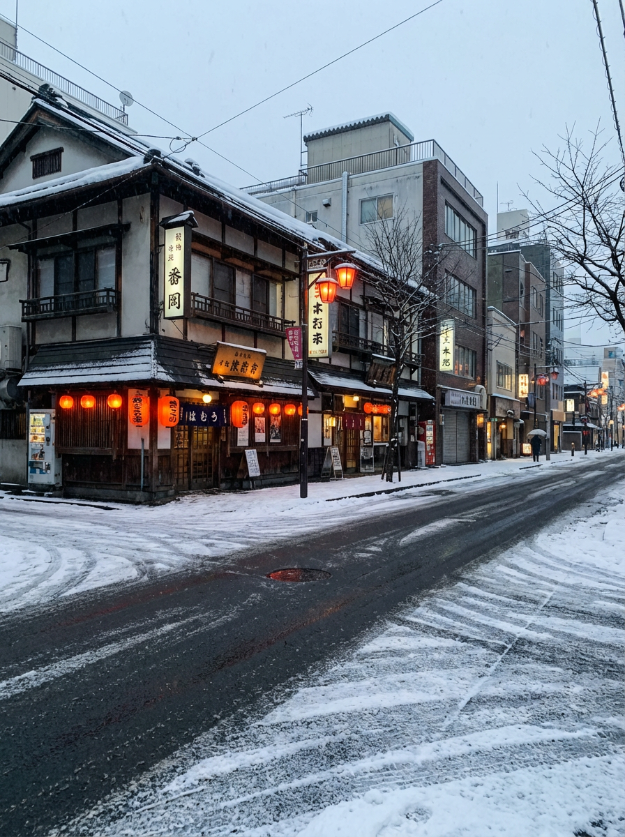 스스키노 번화가 거리 풍경