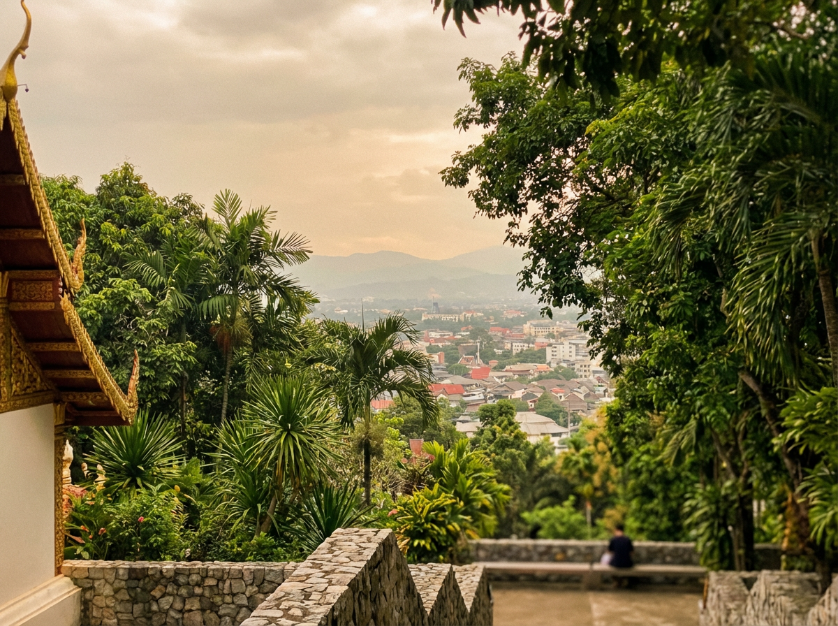도이수텝 사원에서 본 시내 전경