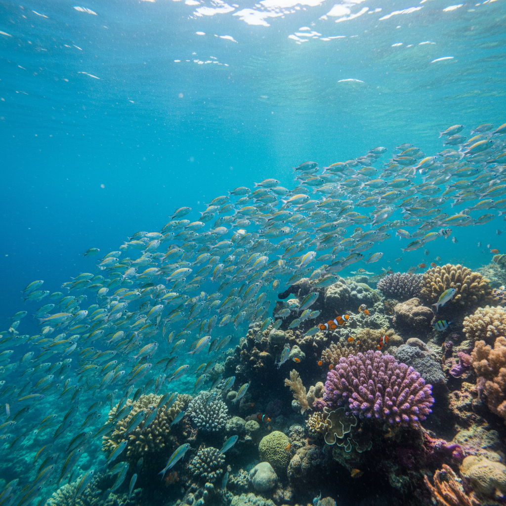 세부 바닷속에서 만난 작은 물고기들